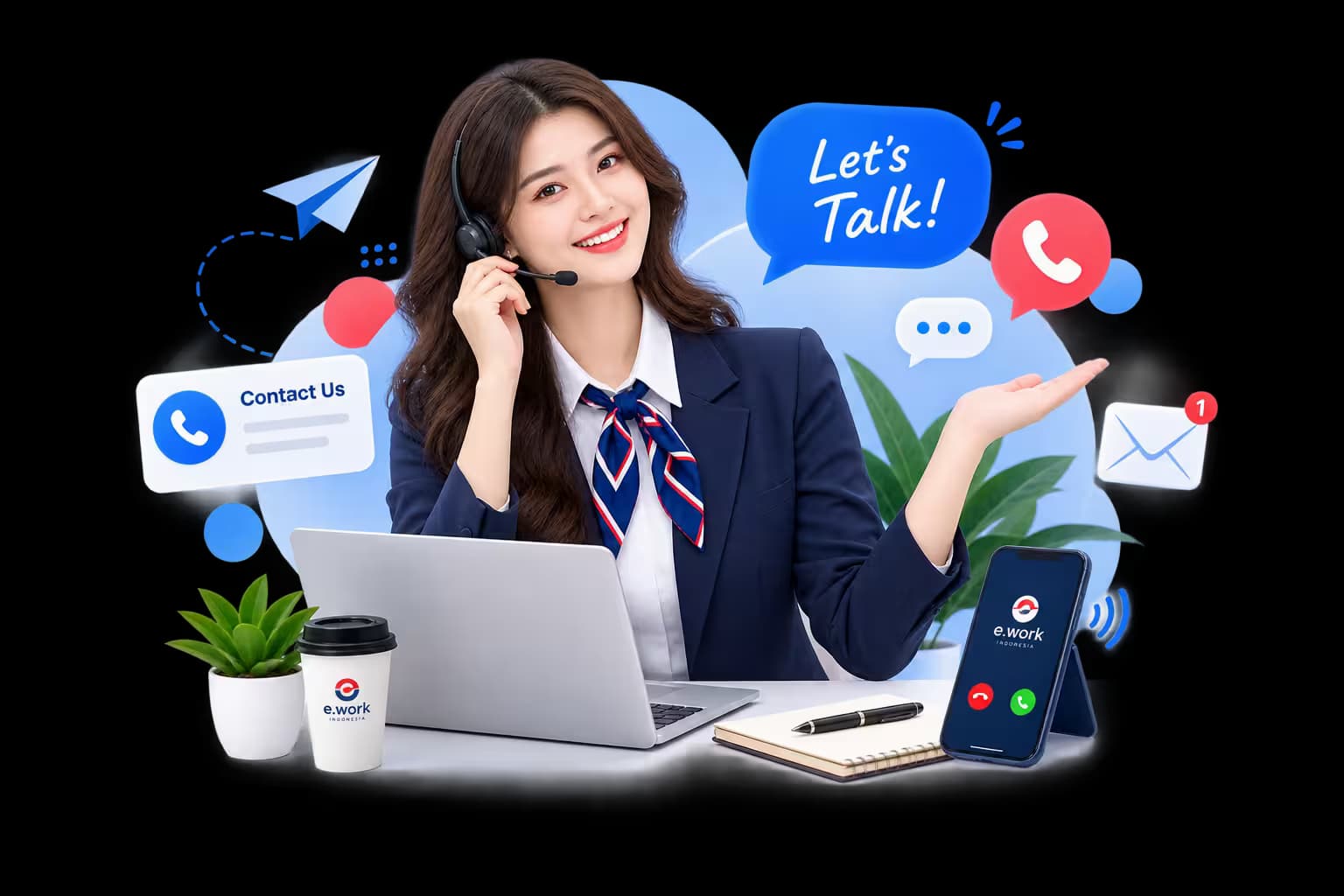 Tim E-Work Indonesia siap membantu