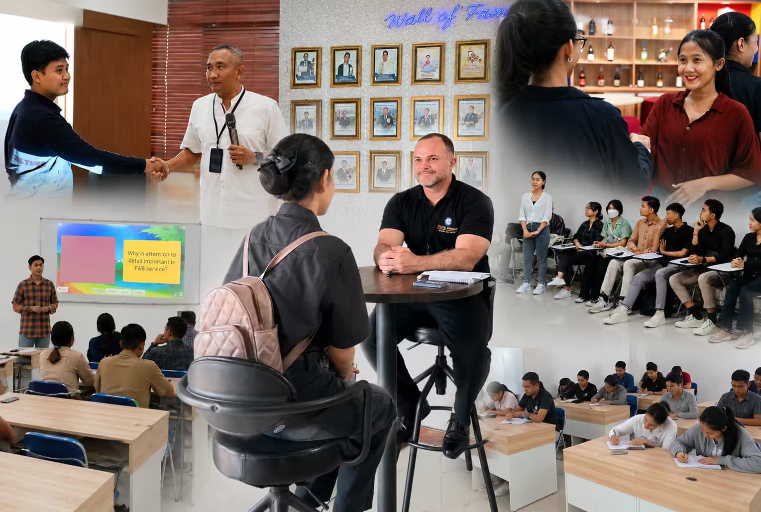 Siswa E-Work Indonesia di kelas